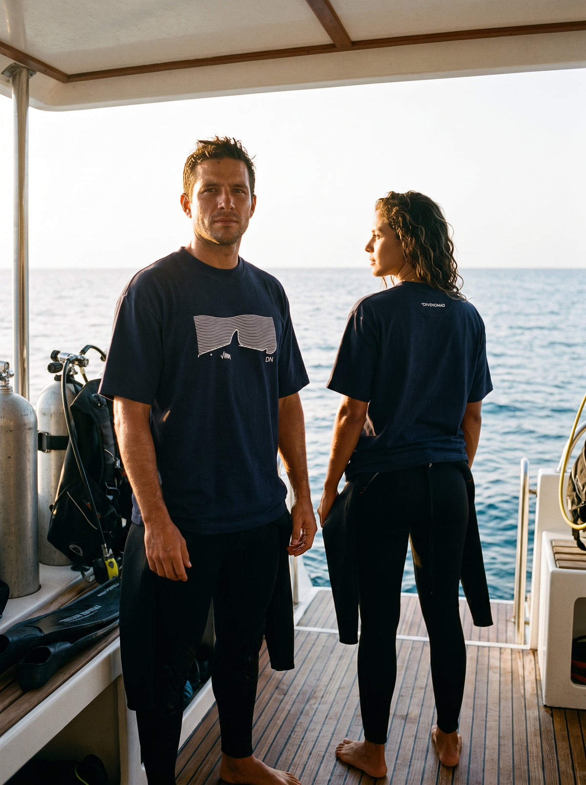 Camiseta Blue Silence – Algodón Pima